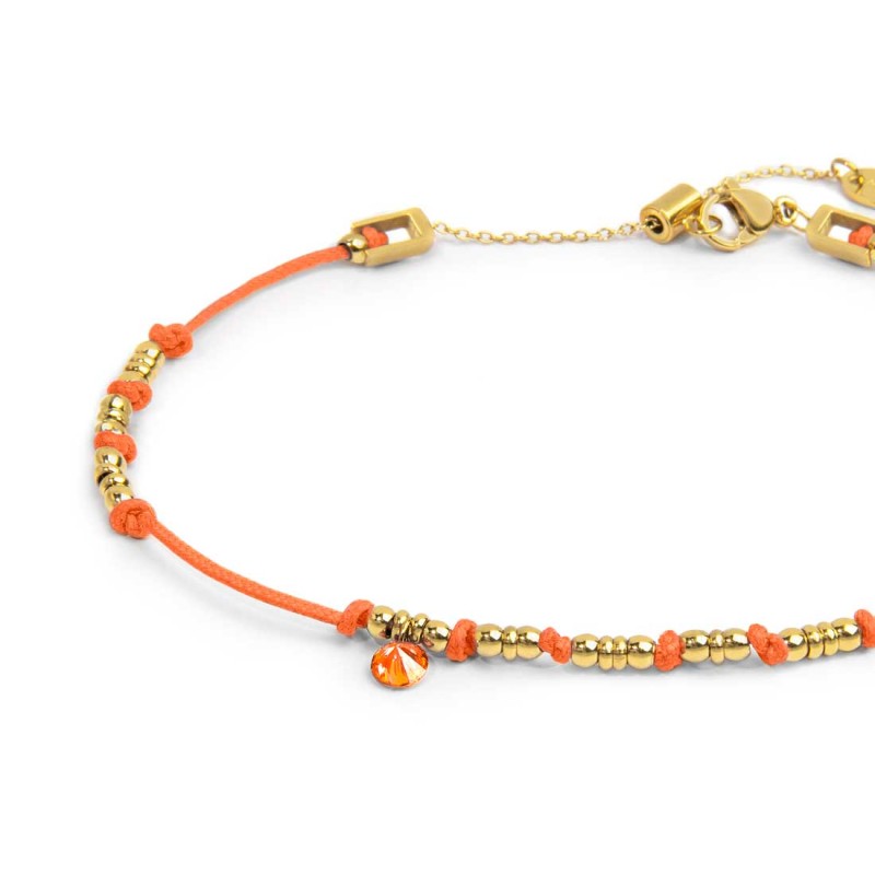 CAVIGLIERA CON CORDINO E CUBIC ZIRCONIA