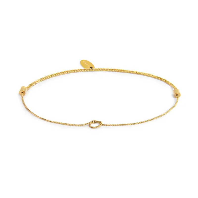 Cavigliera catena serpentine con nodo