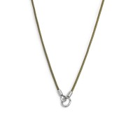 Collana cordino cerato con anello centrale