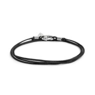Bracciale cordino cerato trasformabile in collana