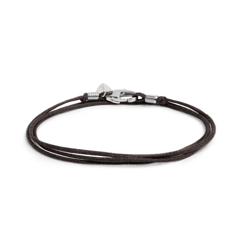 Bracciale cordino cerato trasformabile in collana
