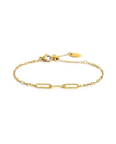 Bracciale catena lip cable e centrale a catena cable con texture