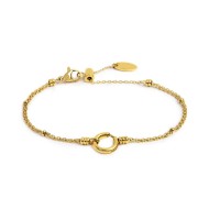 BR ACC CATENA MESH CON SFERE E MOSCHETTONE TONDO CENTRALE