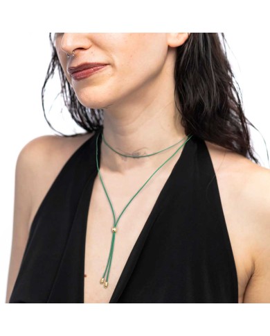 Collana cordino a laccio