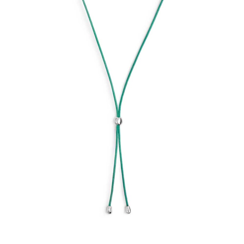 COLLANA A LACCIO CON CORDINO CON ELEMENTI IN ACCIAIO