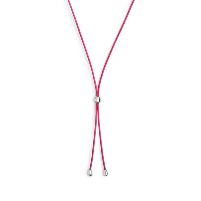 COLLANA A LACCIO CON CORDINO CON ELEMENTI IN ACCIAIO