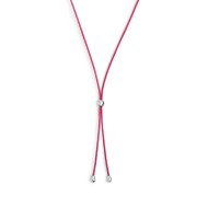 COLLANA A LACCIO CON CORDINO CON ELEMENTI IN ACCIAIO