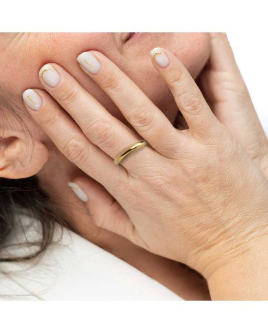 Anello a fascia bombato
