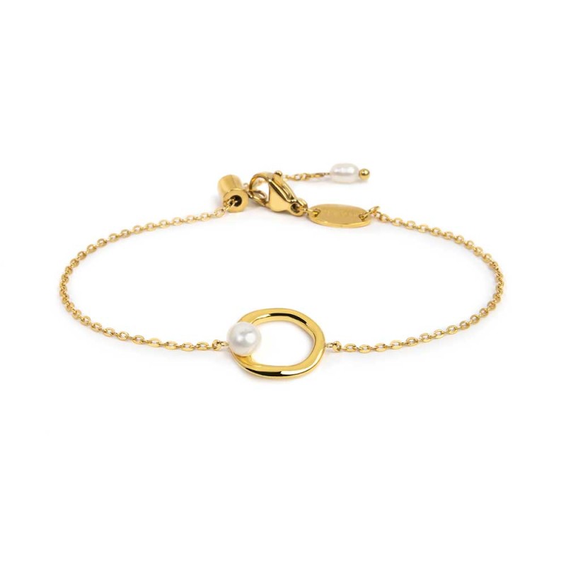 BR ACC CAT CON CENTRALE A FORMA ORGANICA CON PERLA