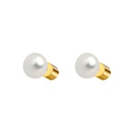 Orecchini a lobo con perla da 8 mm
