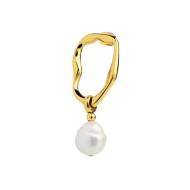OR ACC MONO A FORMA ORGANICA CON PERLA PENDENTE