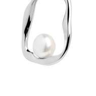 OR ACC MONO A FORMA ORGANICA CON PERLA IRREGOLARE