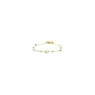BRACCIALE CUORE MADR PERLA CON PEND EM E CZ