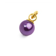 Charm perla rivestita 8mm