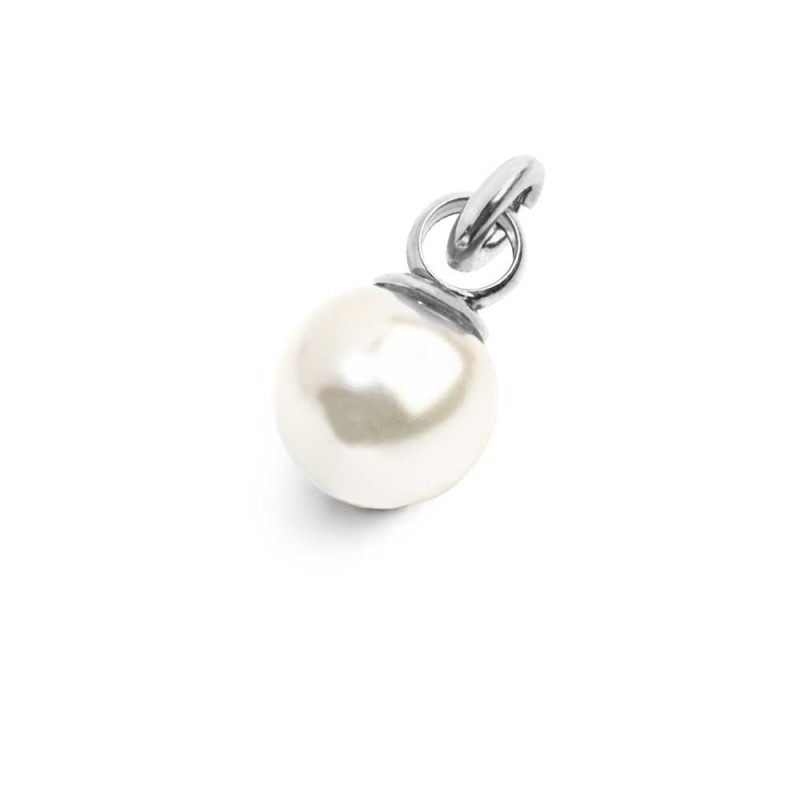 Charm perla rivestita 8mm