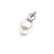 Charm perla rivestita 8mm