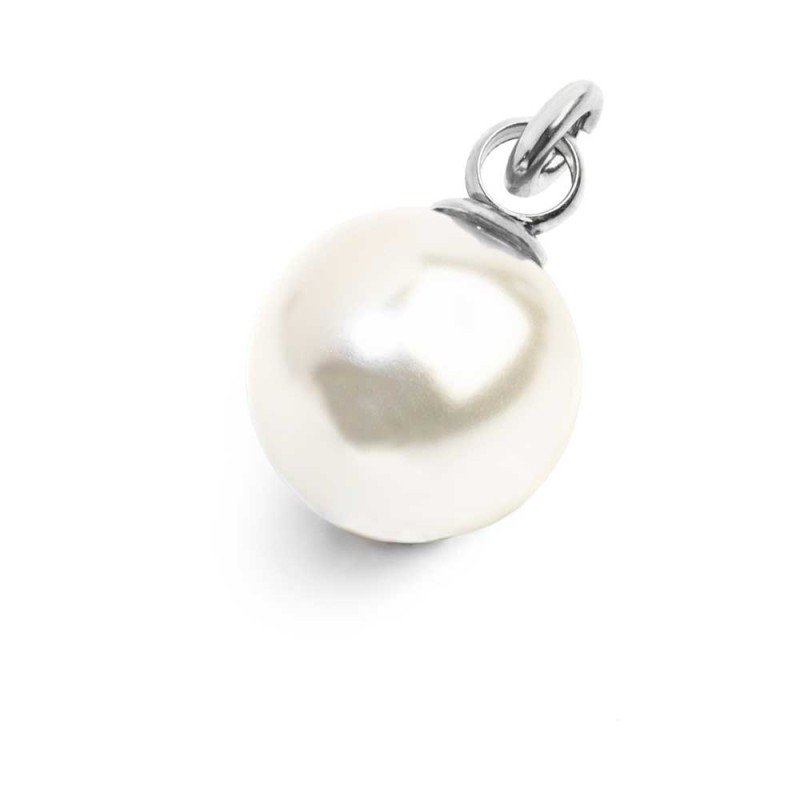 Charm perla rivestita 12mm