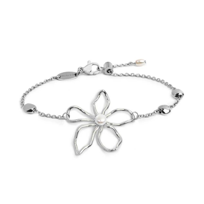 BRACCIALE ACC FIORE CON PERLA