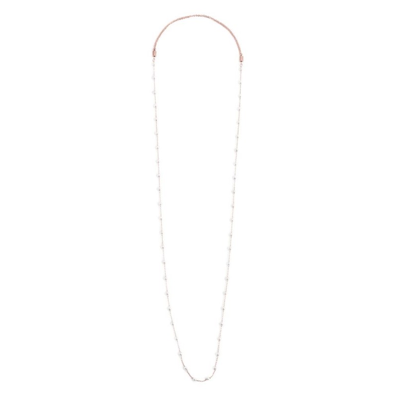 COLLANA 90CM CATENA CON PERLE