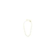 Collana catena con sfere e perle