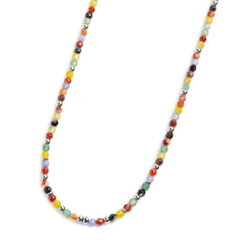 COLLANA CON SFERE AGATA