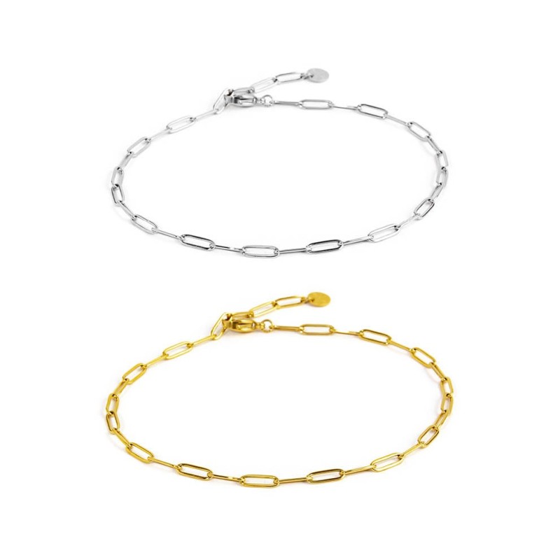 Cavigliera catena maglia larga