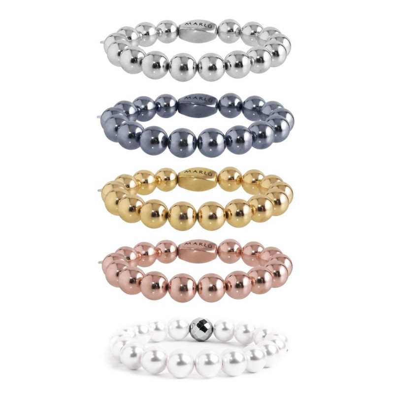Bracciale elastico sfere 10mm