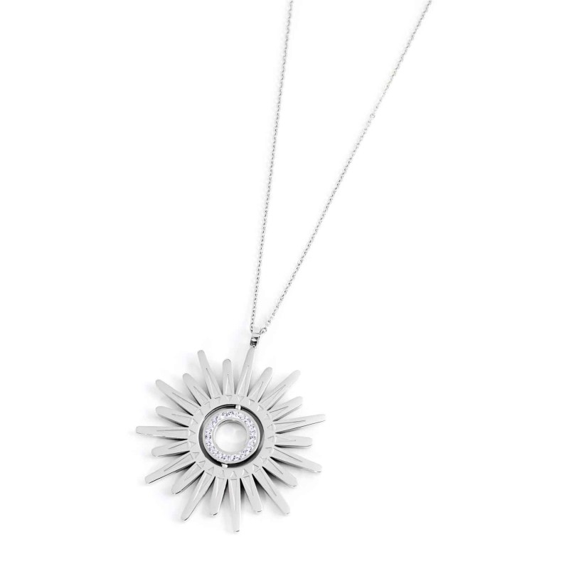 COLLANA CON PENDENTE SOLE 50 MM