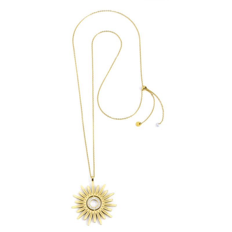 COLLANA CON PENDENTE SOLE 50 MM