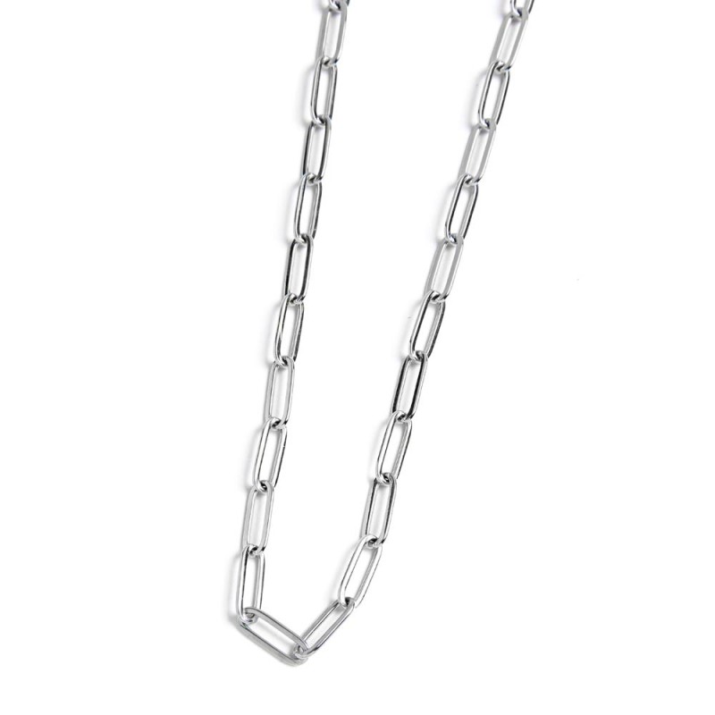 COLLANA CON CATENA A MAGLIA LARGA