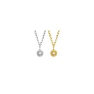 Collana sole pendente con perla