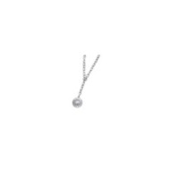 Collana sole pendente con perla