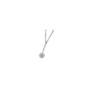 Collana sole pendente con perla