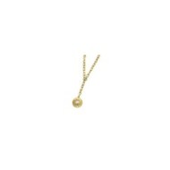 Collana sole pendente con perla