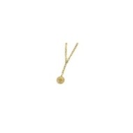 Collana sole pendente con perla