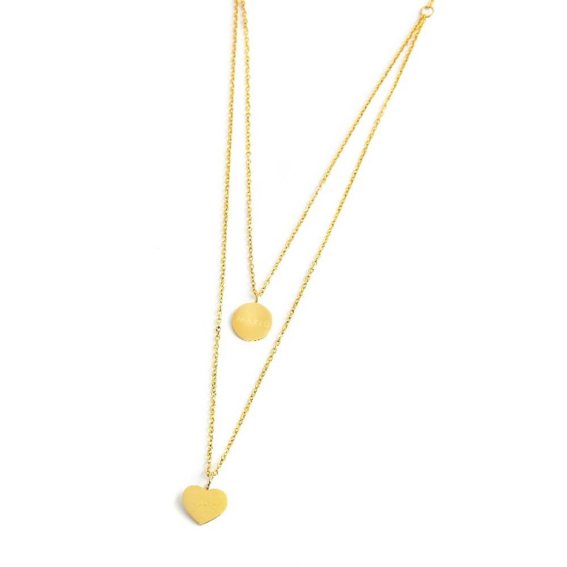 Collana cuore arcobaleno