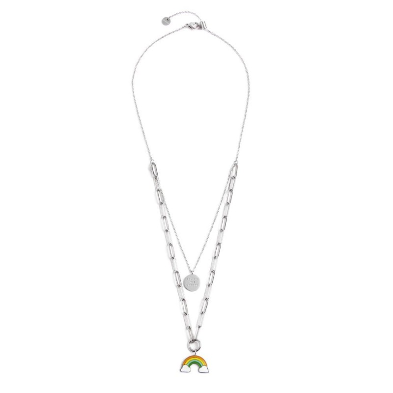 COLLANA DOPPIA CATEN PEND ARCOBALENO