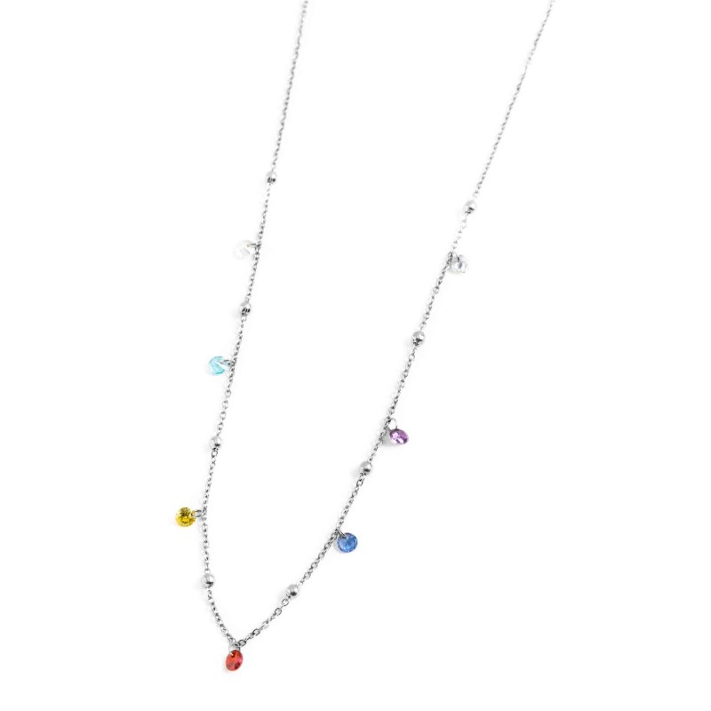 Collana con zirconi e sfere