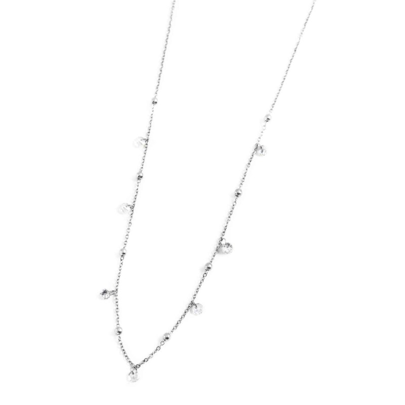 Collana con zirconi e sfere