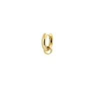 Orecchino a cerchio 14mm con anello per charm