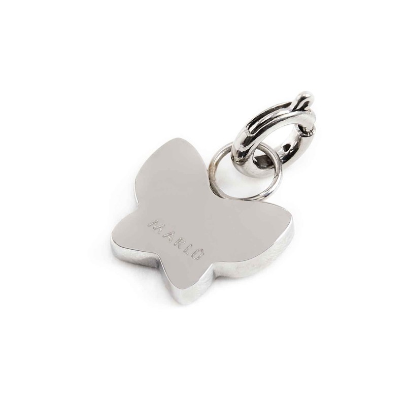 Charm farfalla con cristalli