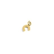 Charm ferro di cavallo con cristalli