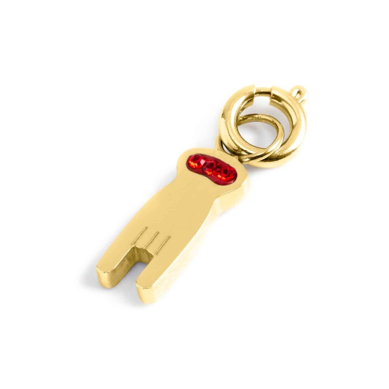 Charm mano corna con cristalli