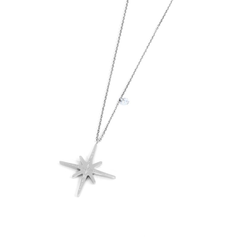 COLLANA ROSA DEI VENTI PEND E CRISTALLO