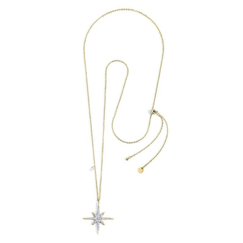 COLLANA ROSA DEI VENTI PEND E CRISTALLO