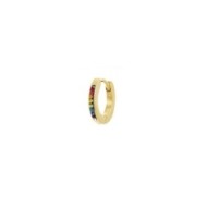 Orecchino a cerchio 14mm con cristalli