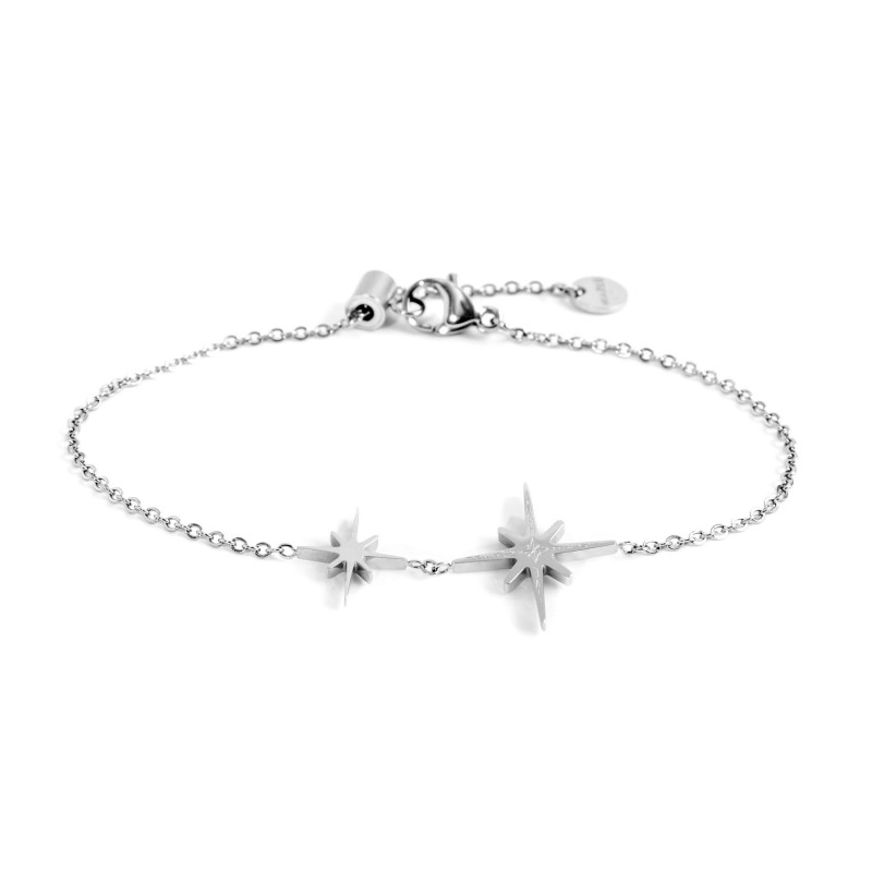 BRACC DOPPIO PENDENTE ROSA DEI VENTI