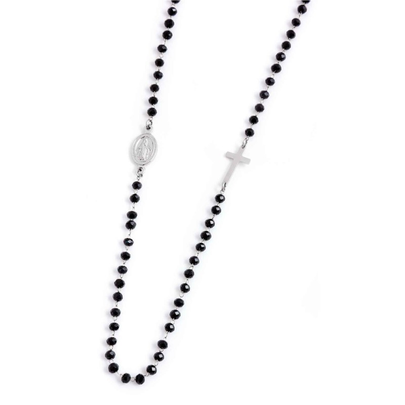 Collana rosario cristalli sfaccettati
