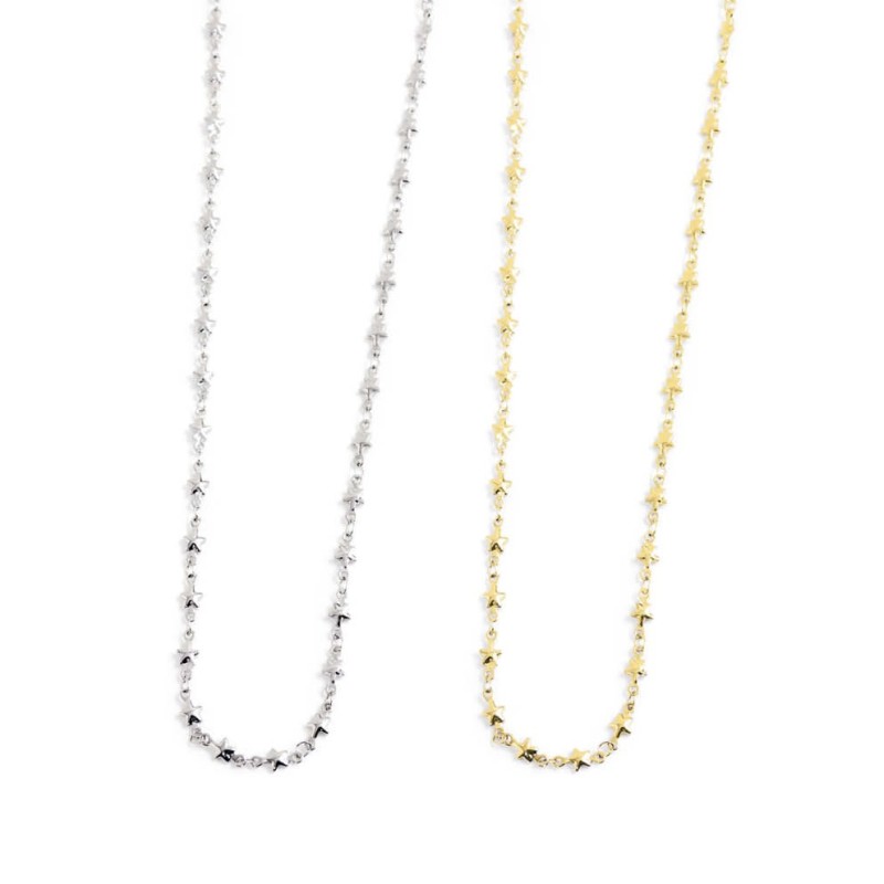 Collana catena stelle