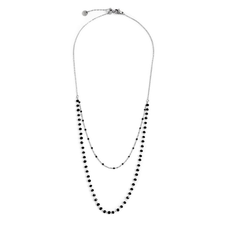Collana cristalli sfaccettati